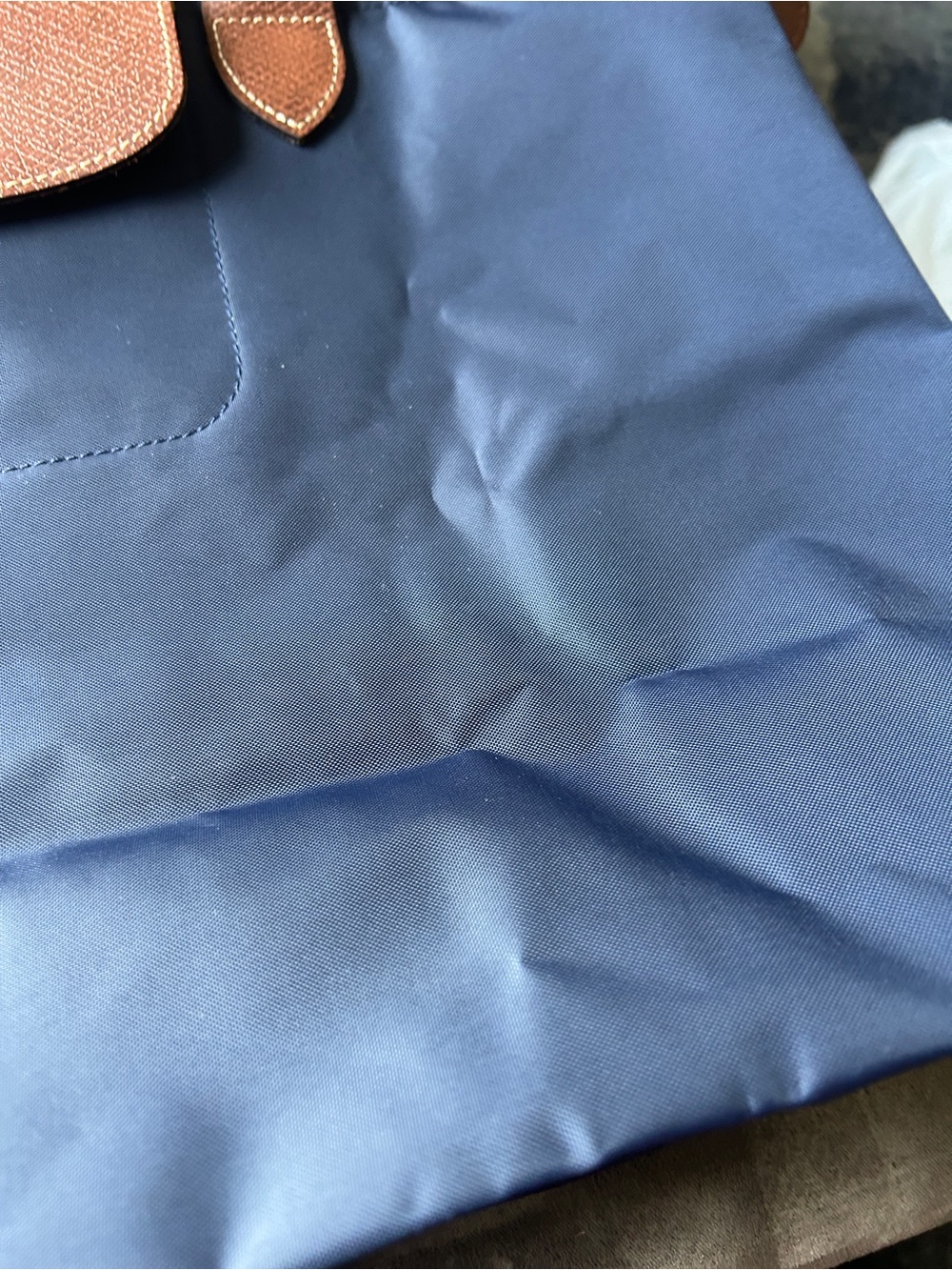Longchamp Le Pliage Medium Marine Navy Blue Good used condition Nylon - Picture 5 of 14